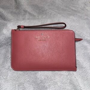 Kate Spade Rose Wristlet, with Four card slots